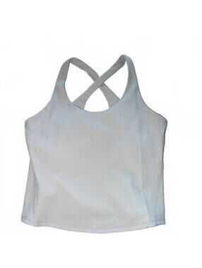 SPANX Get Moving Contour Crossback Shelf Tank In Cloudy Grey - S - NWT